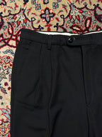 Black Pleated Front Casual DRESS PANTS - 30