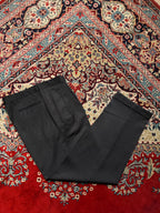 Hugo Boss Charcoal Gray Pleated Cuffed Dress PANTS - 34