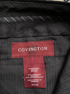 Covington Black Pleated Front Poly Blend Dress PANTS - 30