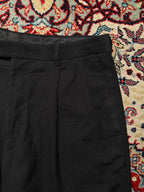 Covington Black Pleated Front Poly Blend Dress PANTS - 30