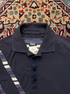 Vintage D&G Dolce & Gabbana Ittierre Layered NAVY BLUE Polo TEE - M