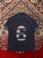 Vintage D&G Dolce & Gabbana Ittierre Layered NAVY BLUE Polo TEE - M