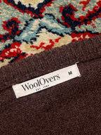 WoolOvers Lambswool Brown Knit Cardigan - M