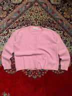 Vintage St. Bernard Angora Mix Pink Knit Sweater - M