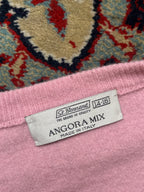 Vintage St. Bernard Angora Mix Pink Knit Sweater - M
