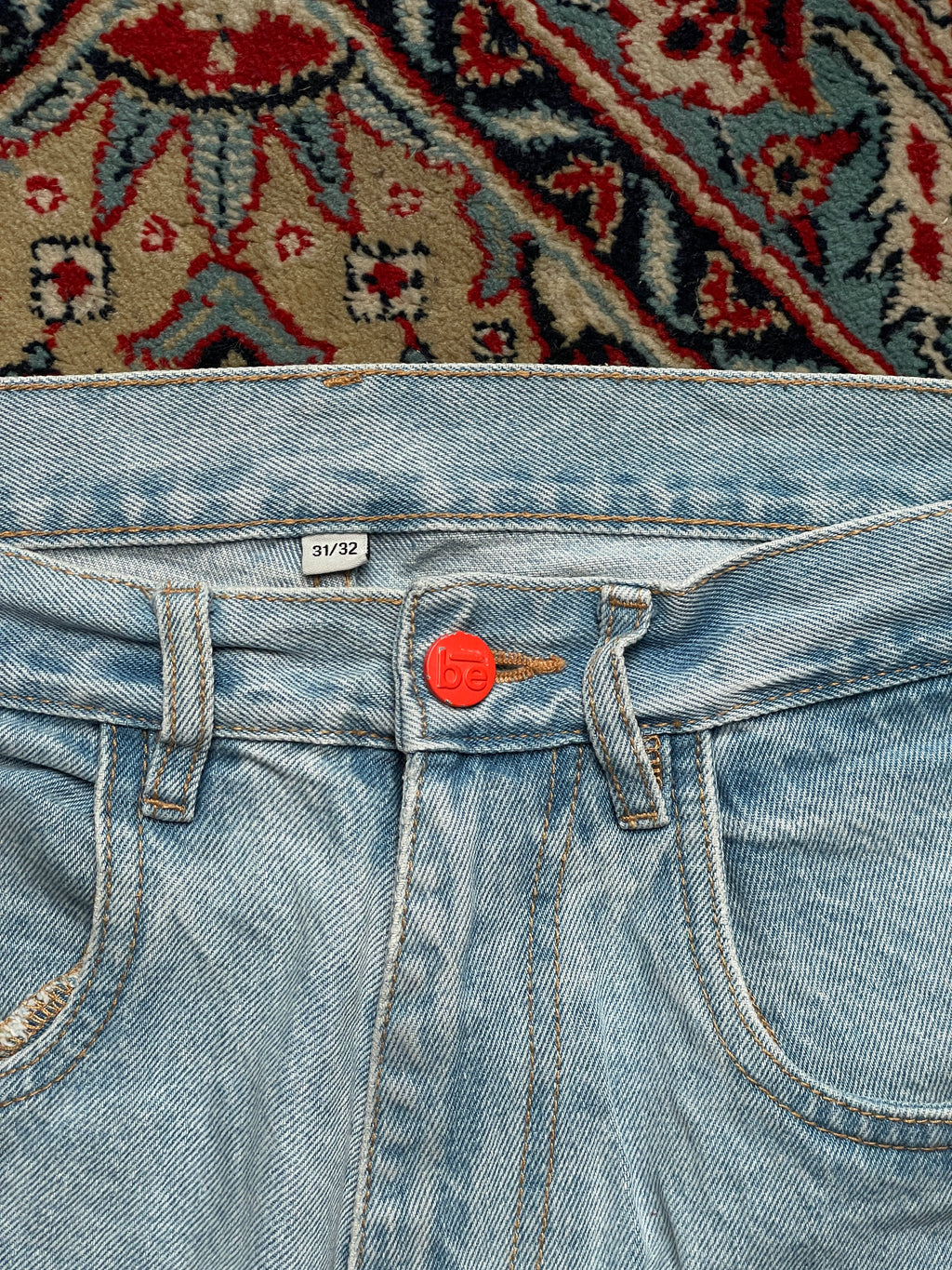 BEWIDER BAGGY Fit Light Wash JEANS - 34
