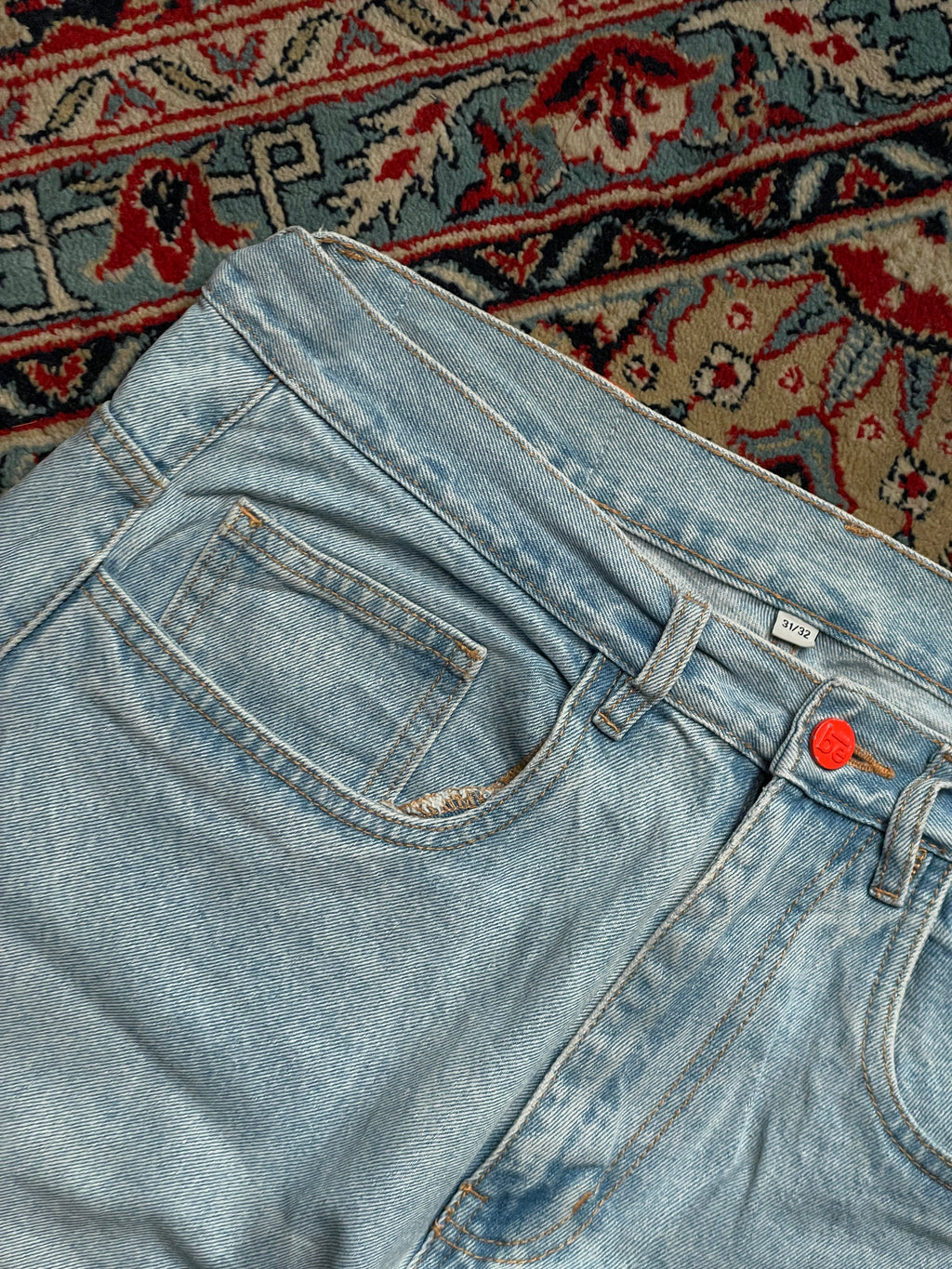 BEWIDER BAGGY Fit Light Wash JEANS - 34