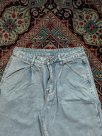 Vintage Baggy Carpenter Light Wash Distressed Workwear JEANS - 28