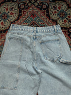 Vintage Baggy Carpenter Light Wash Distressed Workwear JEANS - 28