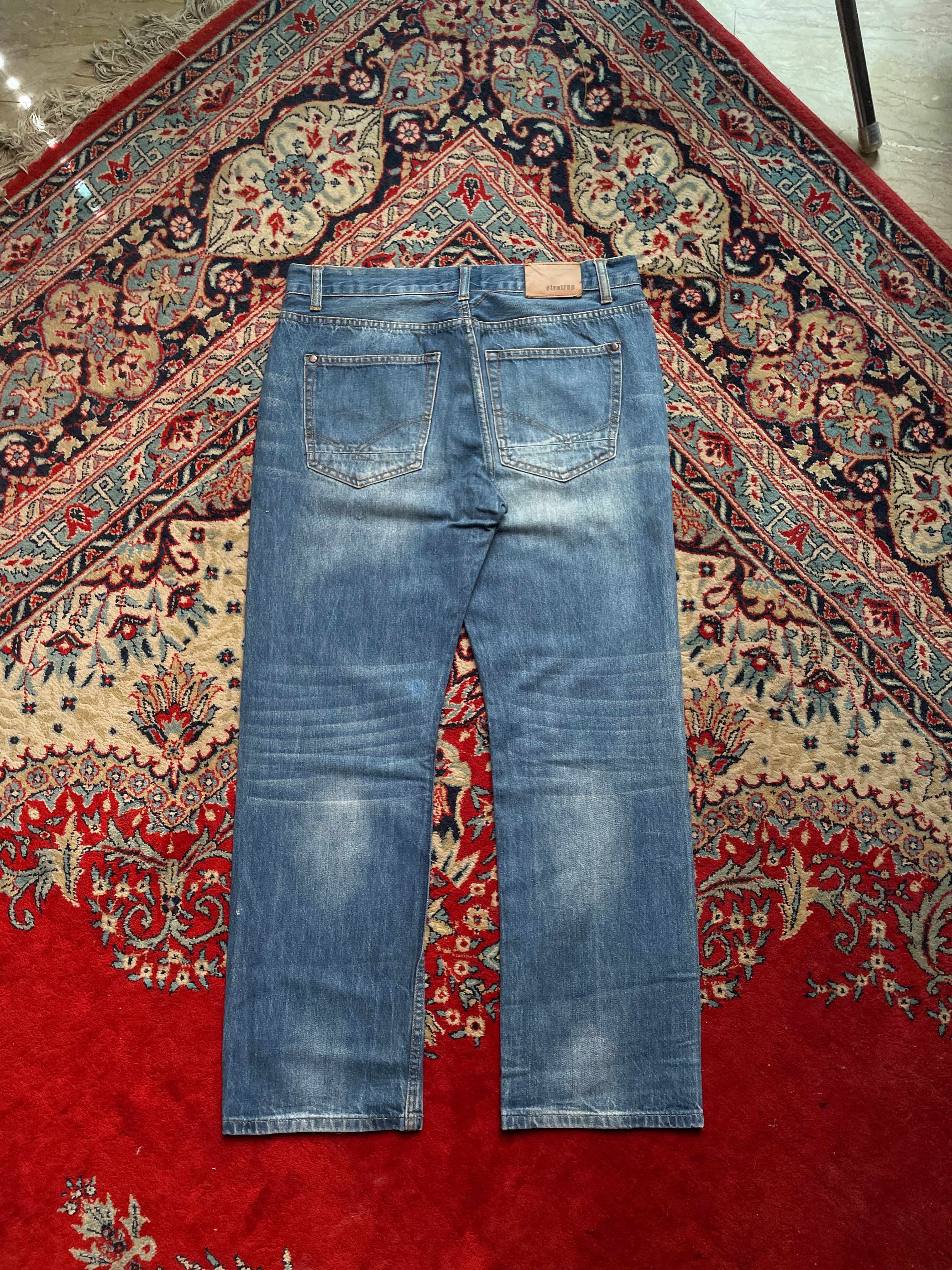 FIRETRAP Blue Medium Wash RELAXED Fit JEANS - 32