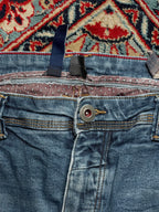 TOM THOMPSON Blue Stonewash Regular Fit Denim JEANS - 36