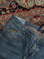 TOM THOMPSON Blue Stonewash Regular Fit Denim JEANS - 36