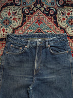 WEEKDAY Rowe High Waisted RELAXED FIT Dark Wash JEANS - 30