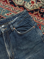WEEKDAY Rowe High Waisted RELAXED FIT Dark Wash JEANS - 30