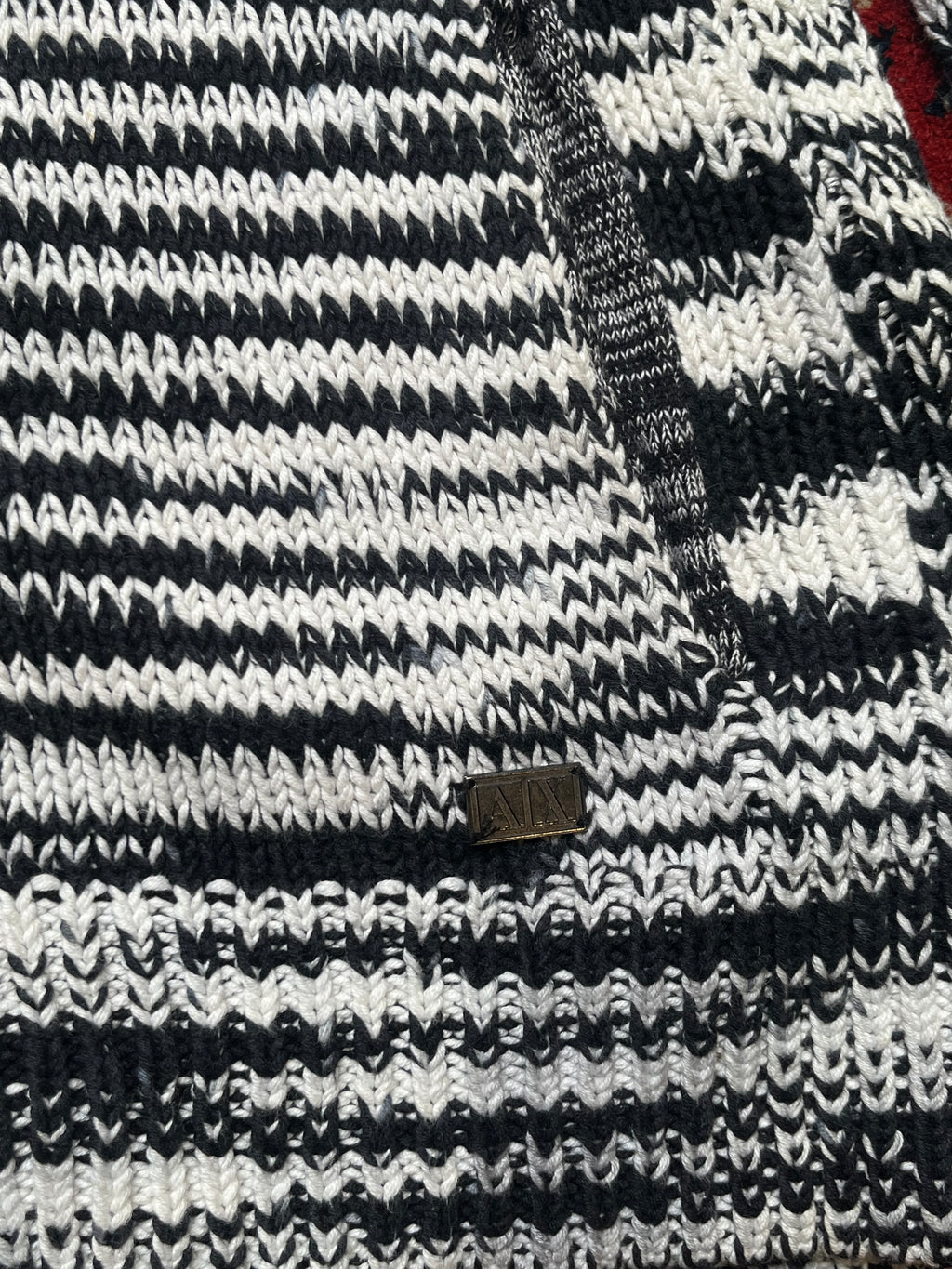 Armani Exchange Chunky Marled Knit Cardigan - M