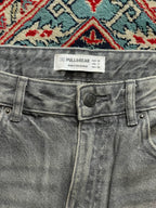PULL&BEAR HIGH WAIST GREY WASH DENIM JEANS - 28