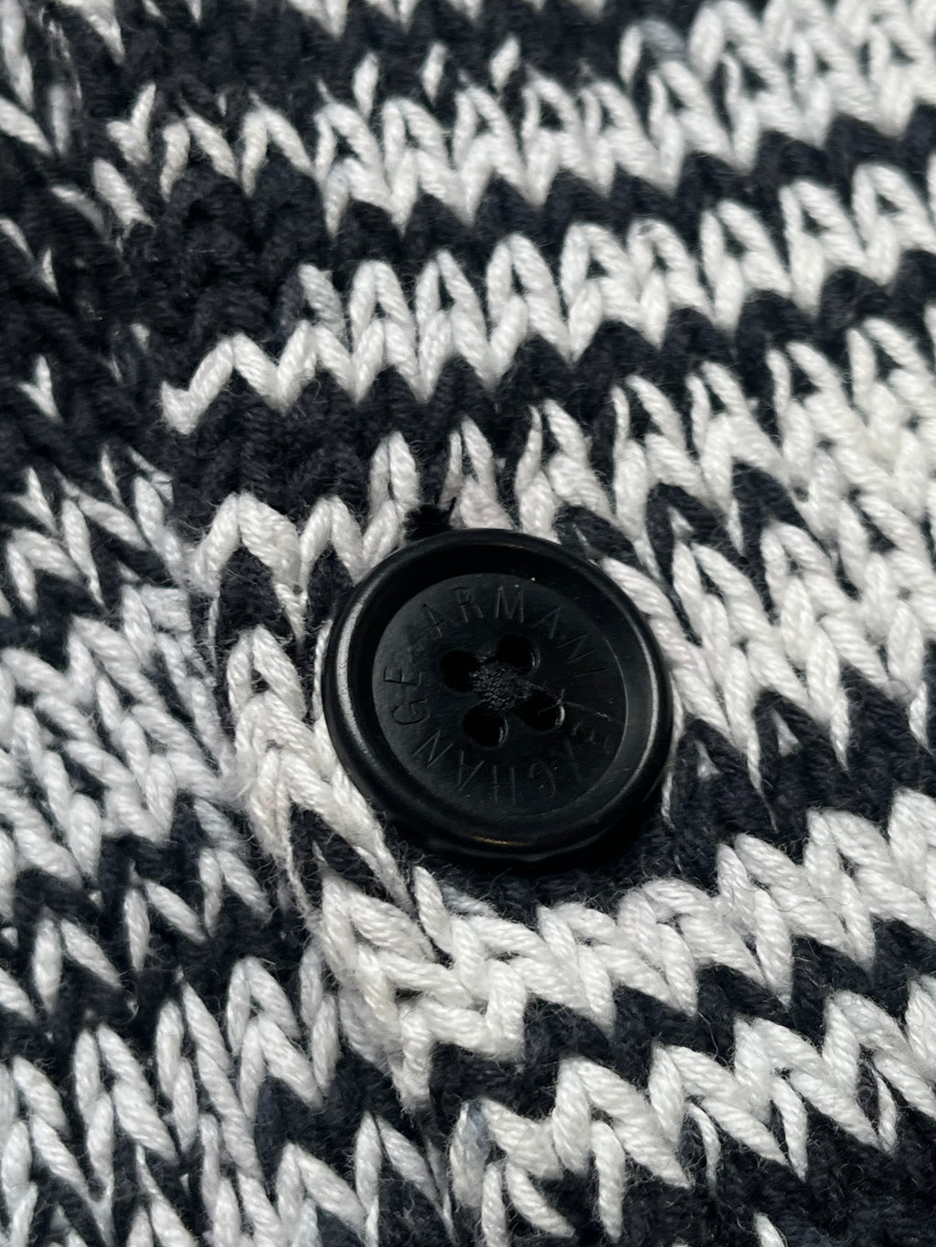 Armani Exchange Chunky Marled Knit Cardigan - M
