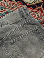 PULL&BEAR HIGH WAIST GREY WASH DENIM JEANS - 28
