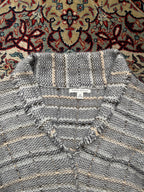 Banana Republic Wool Angora Rabbit Hair Plaid Cardigan - L