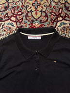 Arnold Palmer Black Button Polo Knit Sweater - M