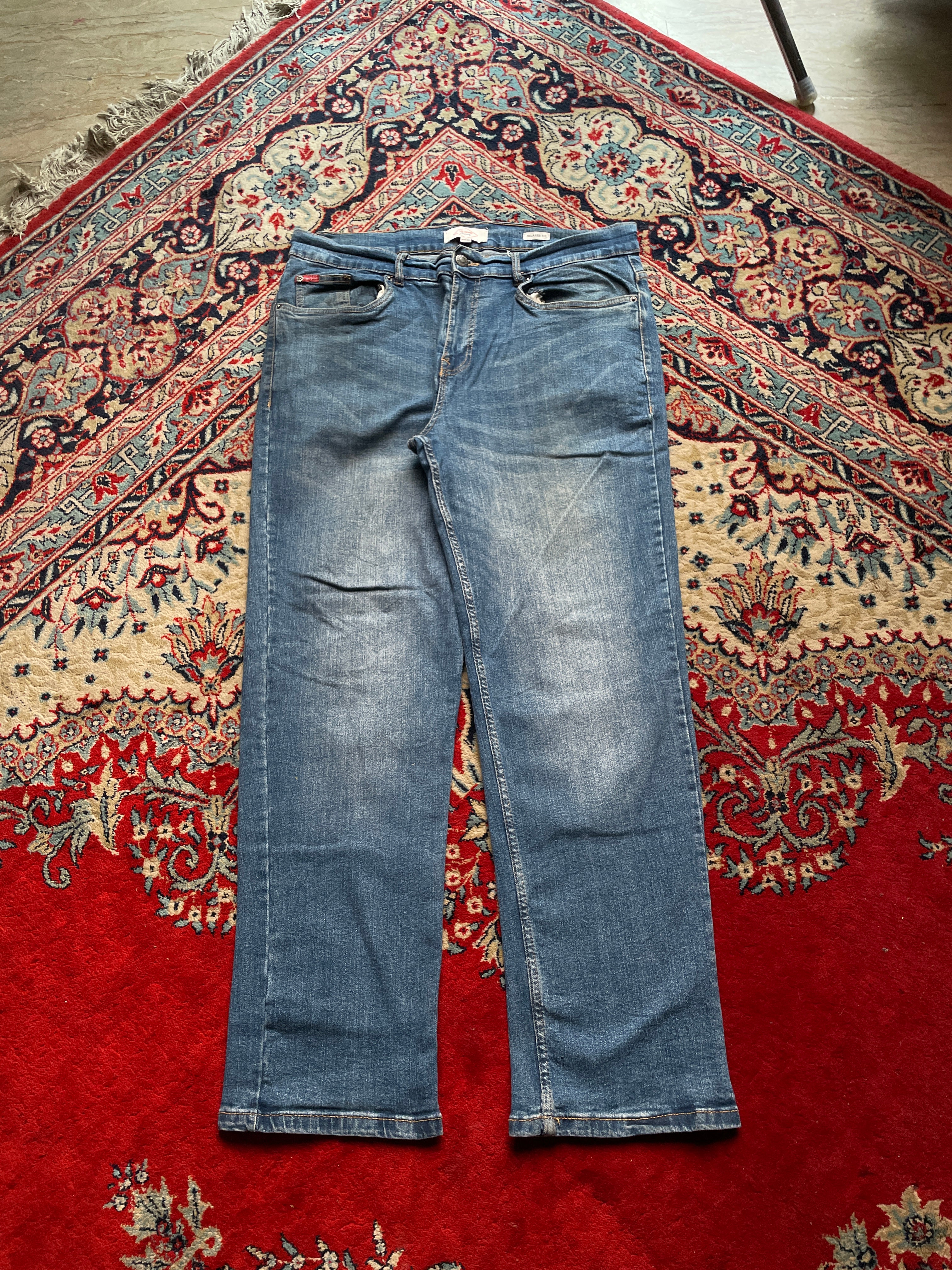 LEE COOPER ORIGINALS RELAXED FIT BLUE JEANS - 34