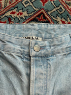 VANILIA VINTAGE LIGHT WASH HIGH WAISTED SUPER BAGGY JEANS - 30