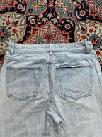 VANILIA VINTAGE LIGHT WASH HIGH WAISTED SUPER BAGGY JEANS - 30