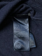 Tommy Hilfiger Pima Cotton Cashmere Blue V-Neck Cardigan - M