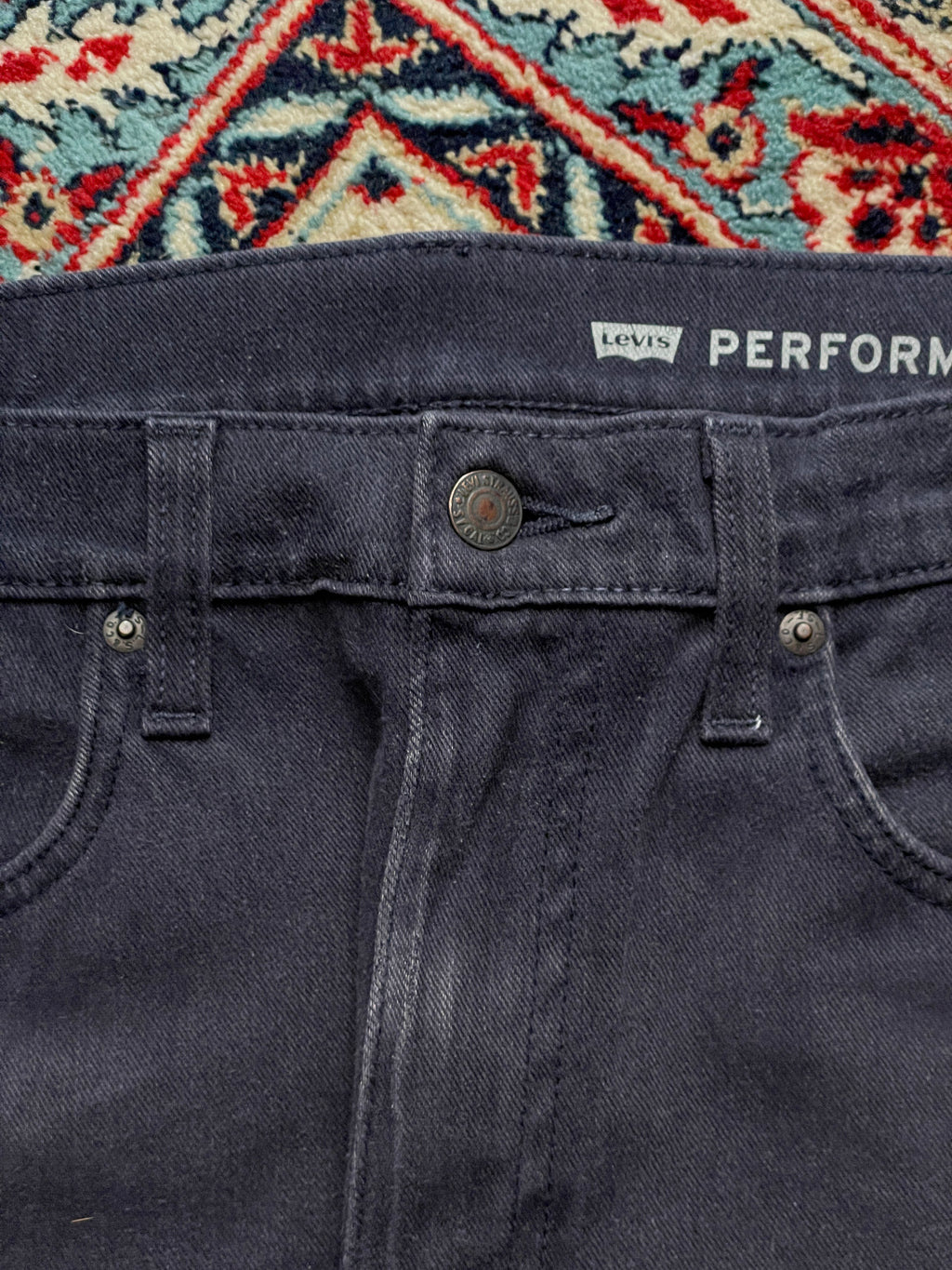LEVIS 502 REGULAR TAPER PERFORMANCE STRETCH DENIM JEANS - 32