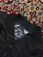 Evisu Heritage Taka Falcon Embroidered Quilted Souvenir Sukajan Bomber Jacket - L