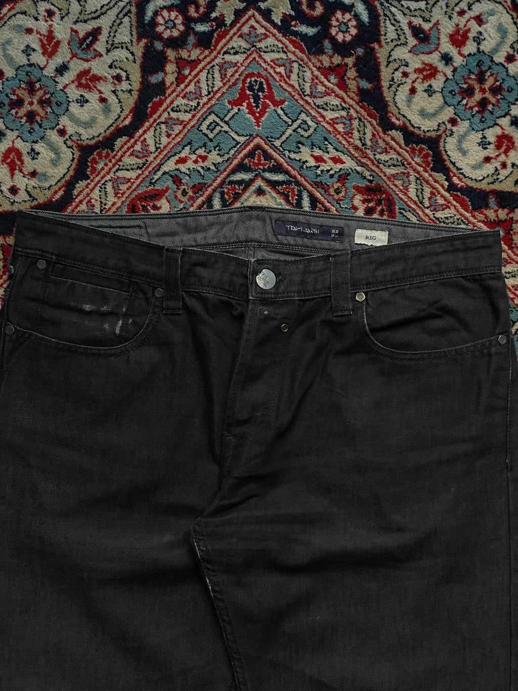 Teddy Smith STRAIGHT-BOOTCUT Fit Dark Grey Wash JEANS