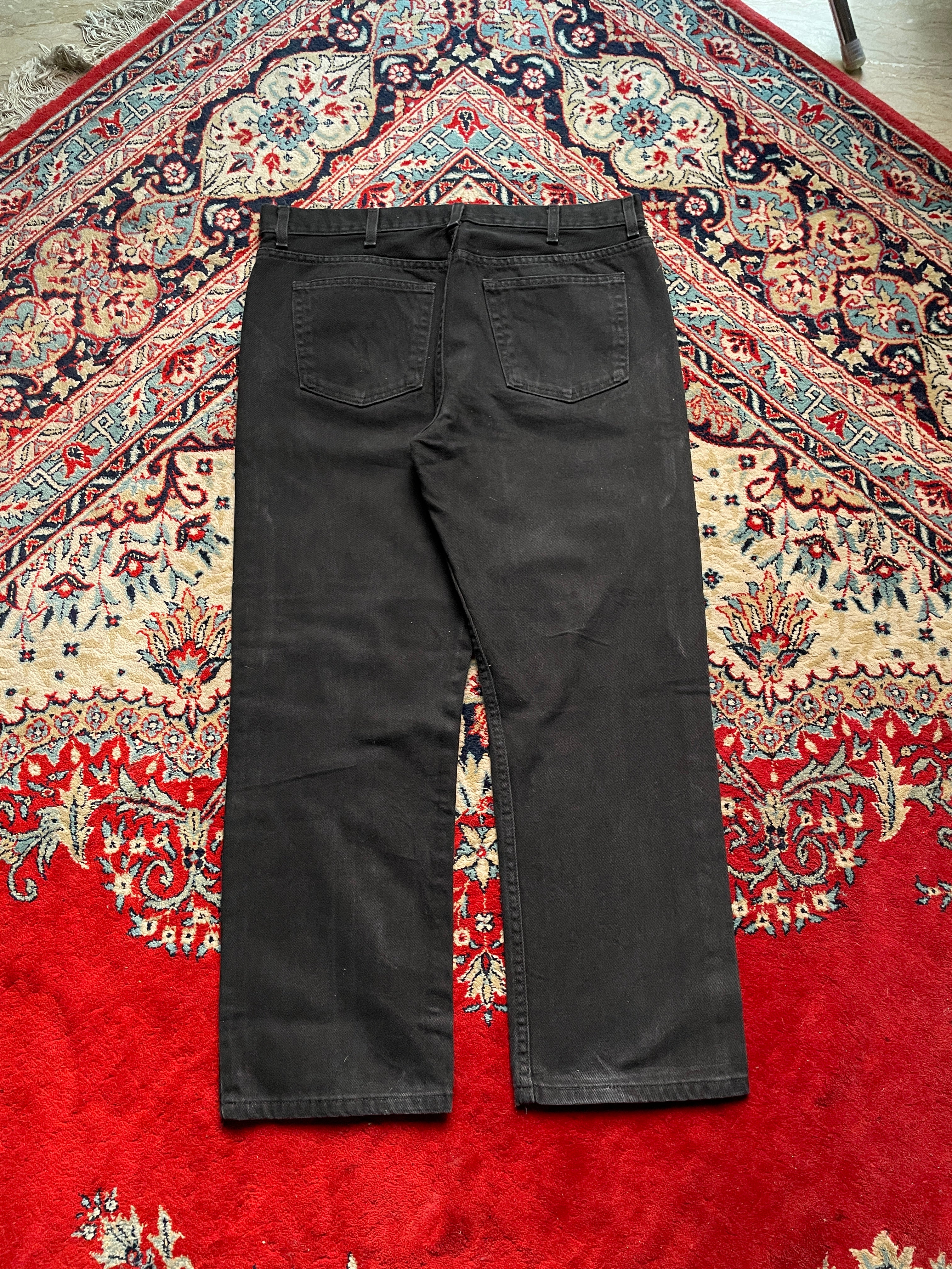 George STRAIGHT Fit Black JEANS - 36