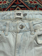 Lager 157 Boulevard Light Wash High Waisted Raw Hem JEANS - 28