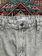 Bershka High Waist Acid Wash Light Grey JEANS - 30