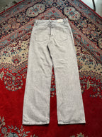 Bershka High Waist Acid Wash Light Grey JEANS - 30
