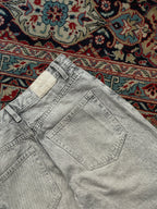 Bershka High Waist Acid Wash Light Grey JEANS - 30