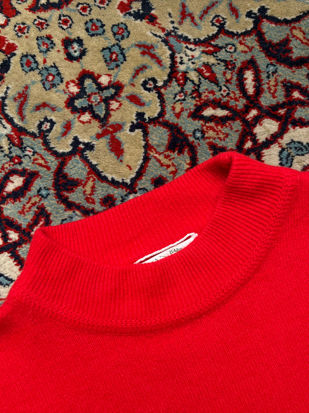 Vintage Santa Barbara Polo & Racquet Club Mock Neck Knit Sweater - M