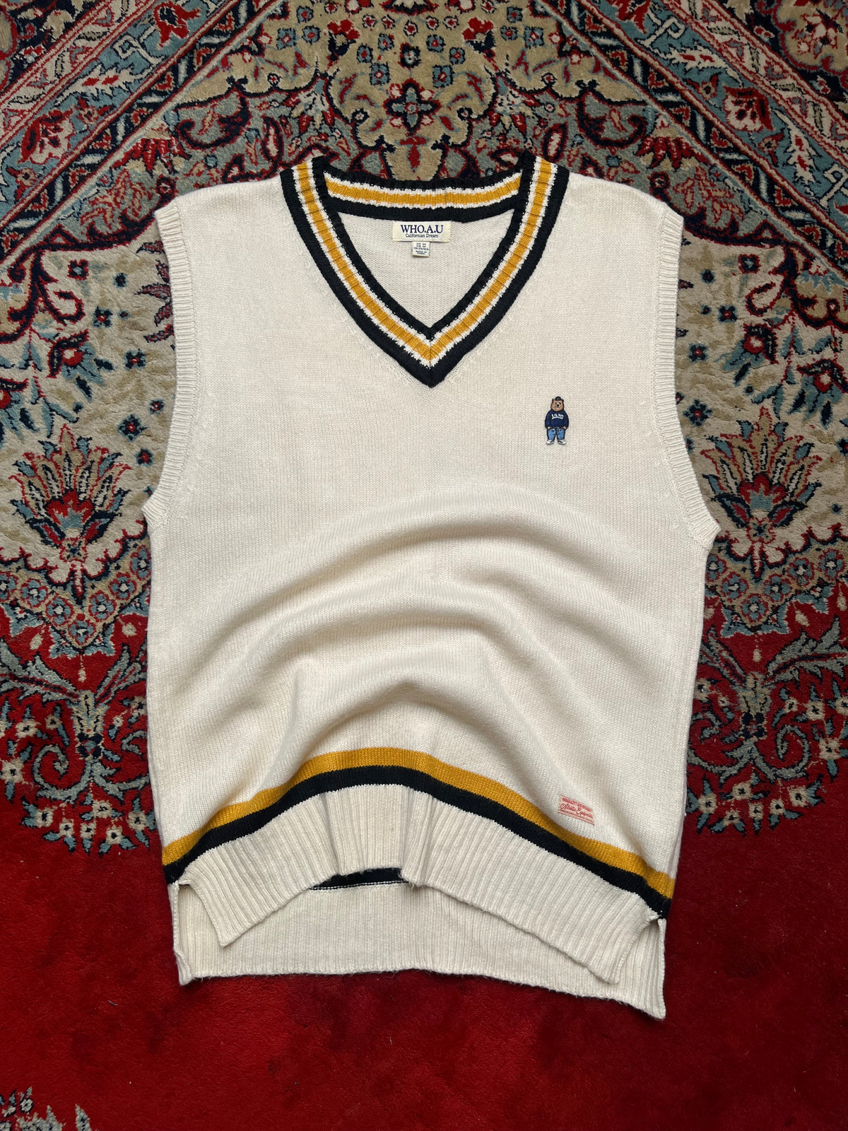 WHO.A.U Californian V-Neck KnitED SLEEVELESS Sweater - M