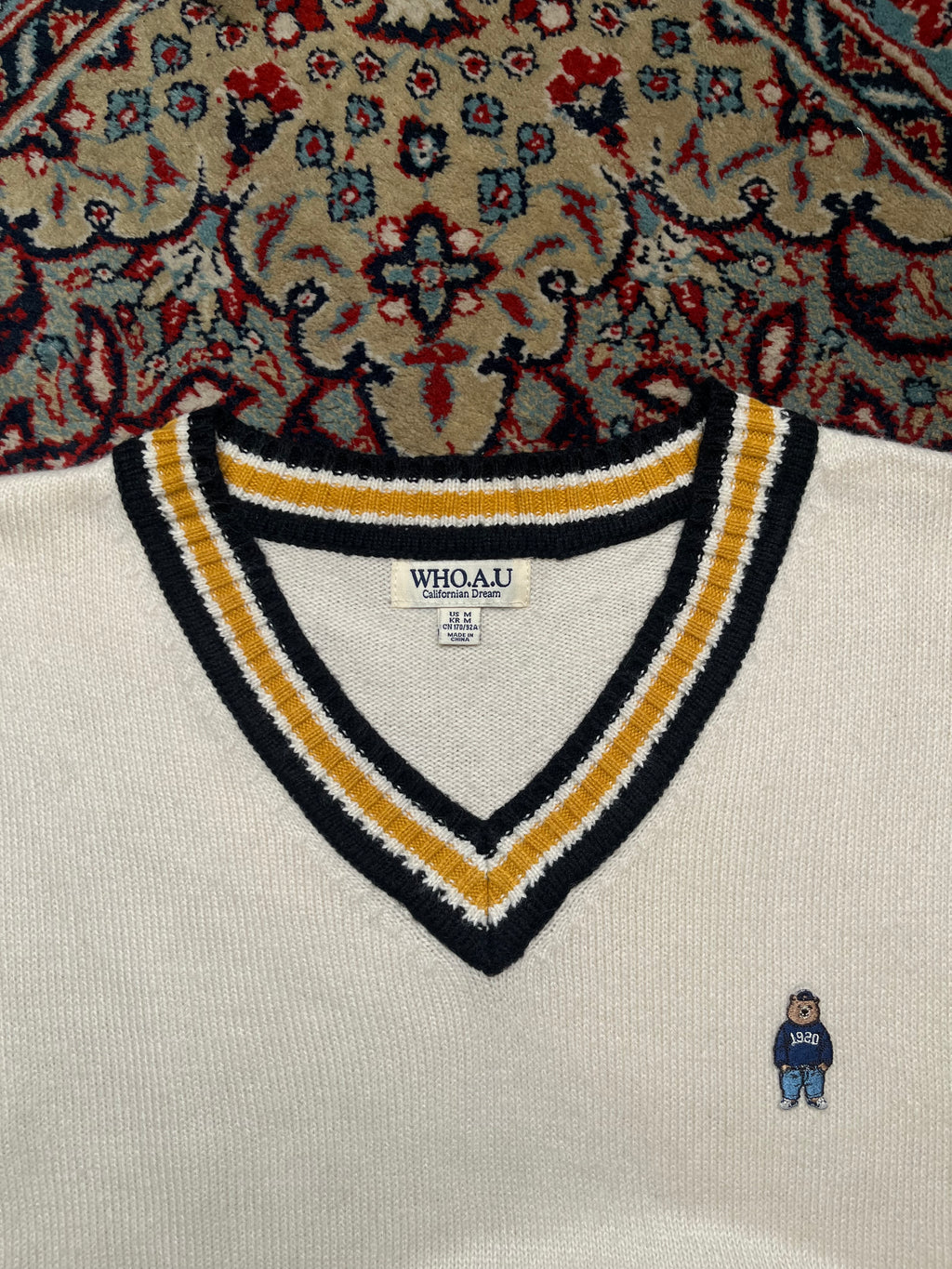 WHO.A.U Californian V-Neck KnitED SLEEVELESS Sweater - M