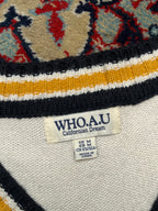 WHO.A.U Californian V-Neck KnitED SLEEVELESS Sweater - M