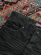Vintage Gov Denim Cyber Grunge Aesthetic Black Distressed JEANS - 30