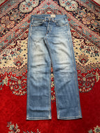 WRANGLER ACE LIGHT WASH DENIM STRAIGHT FIT VINTAGE JEANS - 28