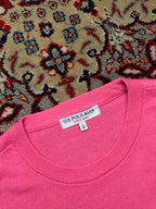 US Polo Assn Pink Cotton Embroidered Logo Crewneck Sweater - M