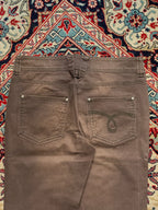 VINTAGE LOW RISE FADED BROWN FLARE BOOTCUT DENIM JEANS - 30