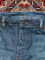 DIESEL KOOTLER WASHED BLUE STRAIGHT FIT JEANS - 38