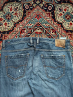 DIESEL KOOTLER WASHED BLUE STRAIGHT FIT JEANS - 38