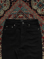 VERO MODA DENIM HIGH WAIST STRAIGHT FIT BLACK JEANS - 26