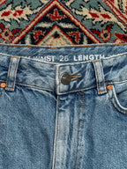 NEVER DENIM LIGHT WASH HIGH WAIST JEANS