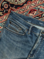 M&S Collection 360 Flex Straight Fit Medium Washed JEANS - 36