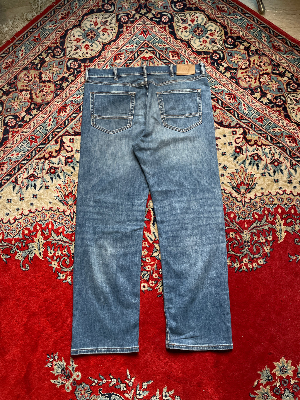 M&S Collection 360 Flex Straight Fit Medium Washed JEANS - 36